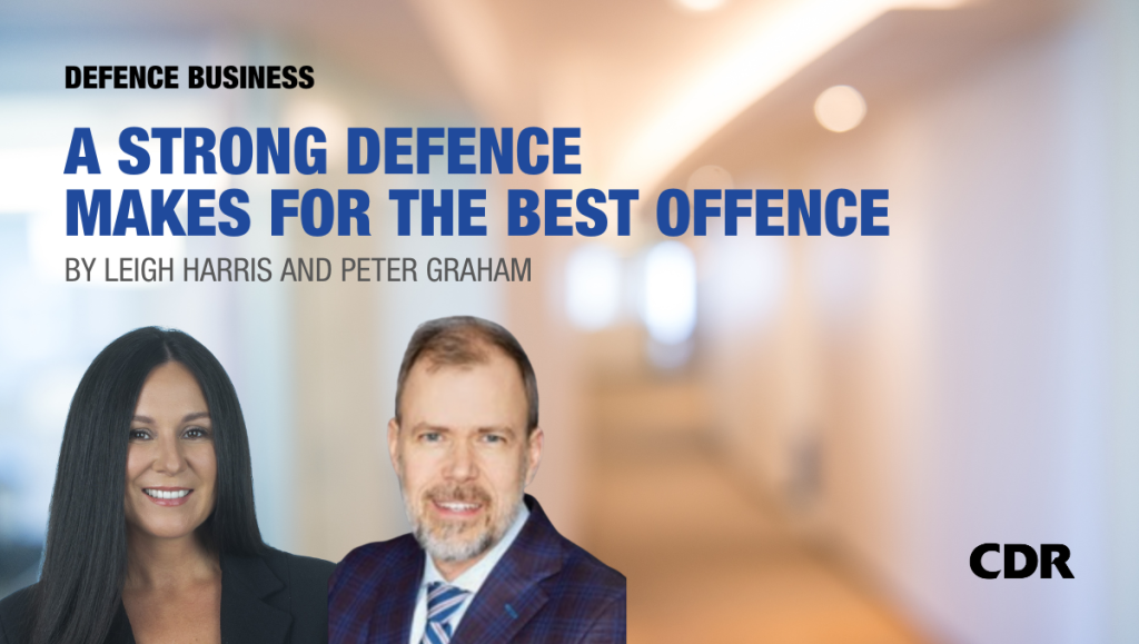 a strong defence article with leigh harris & peter graham portrait