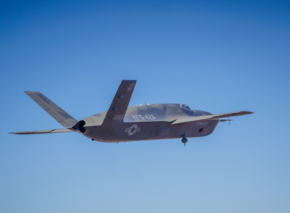 GA-ASI Line of UAS, YFQ-42A aircraft