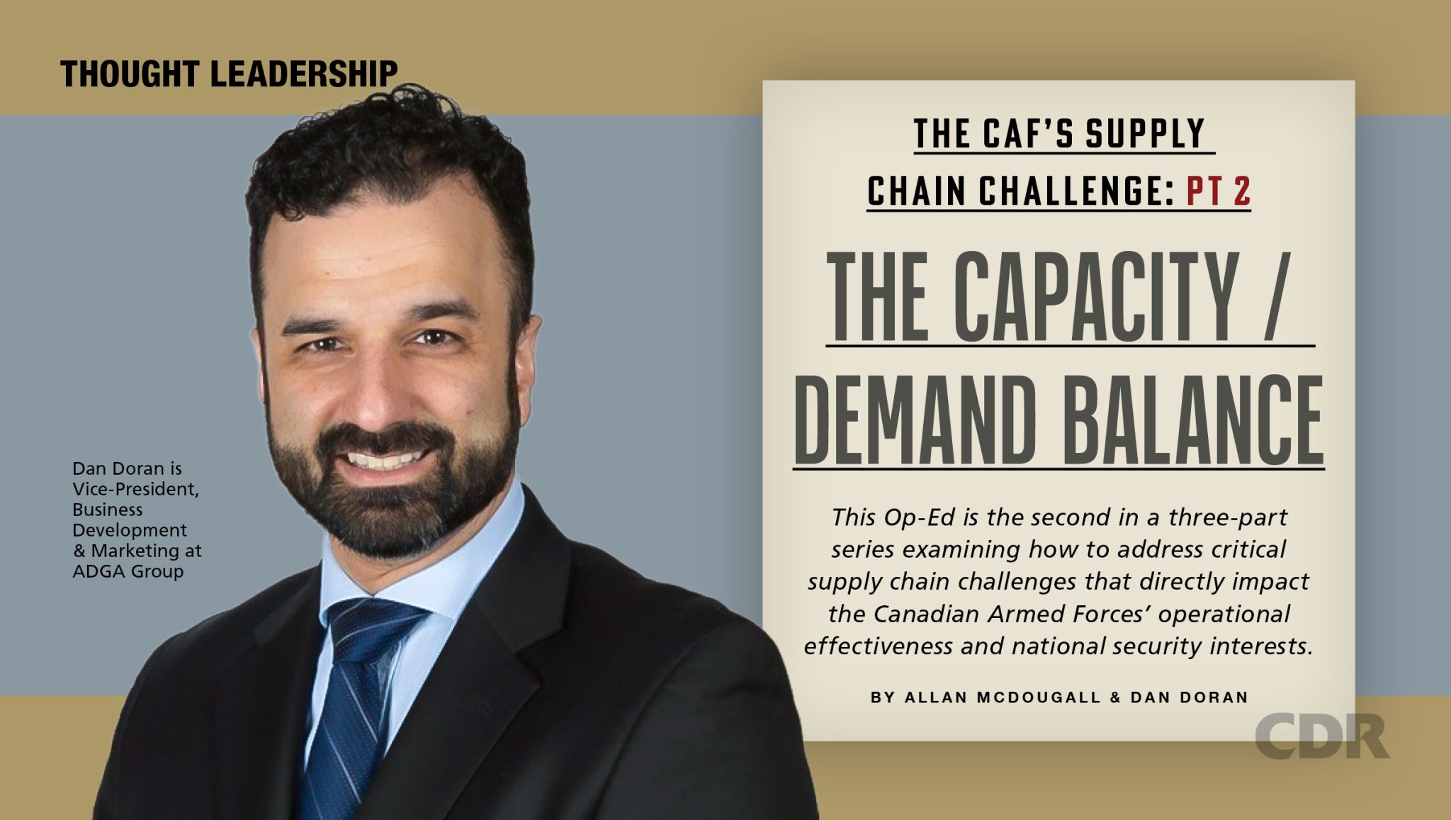 CAF's Supply Chain, Dan Doran Portrait